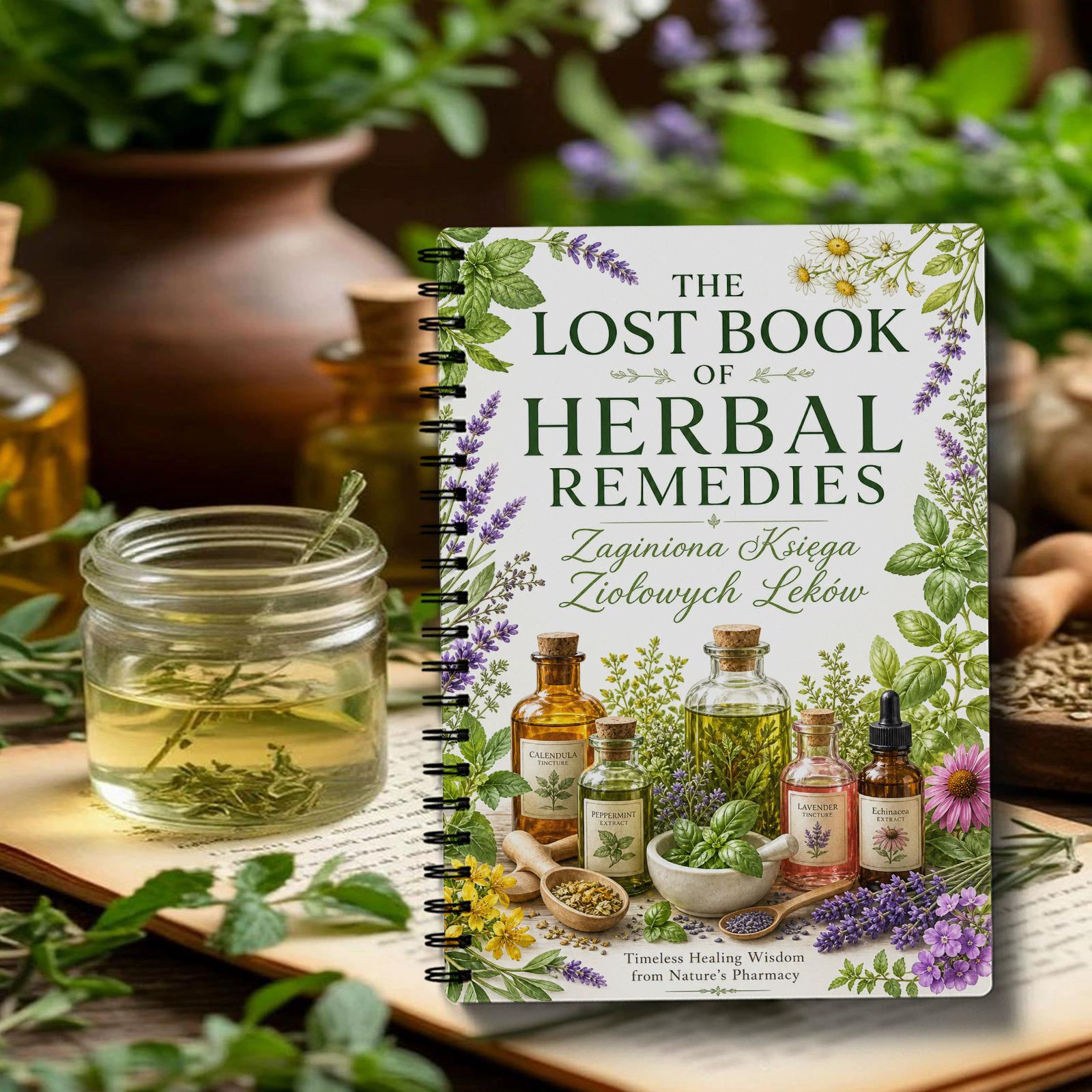 Herbal Wellness For You - Carnet de notes spirale « Remèdes