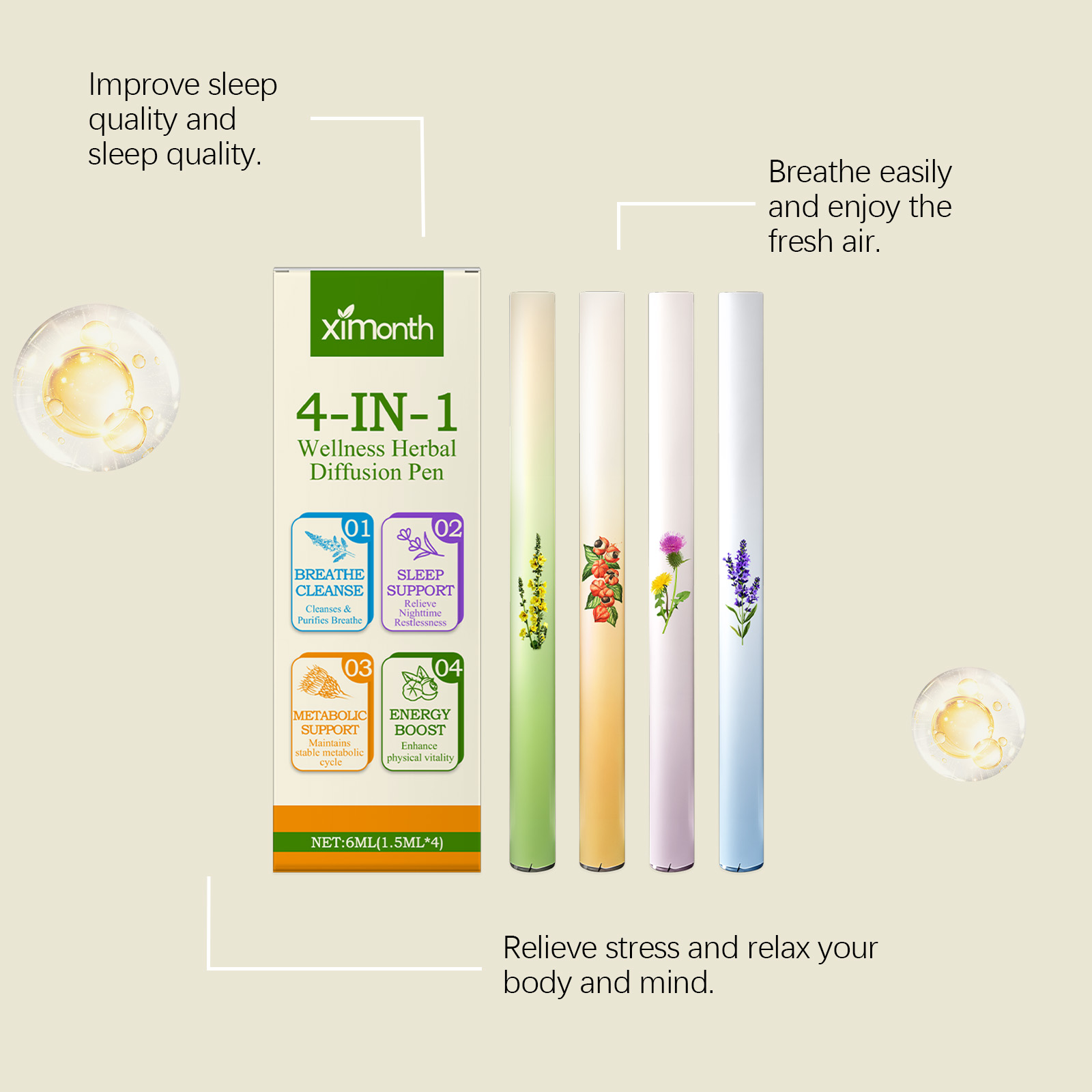 Bâton combiné d'énergie à base - Herbal Wellness For You avis et prix