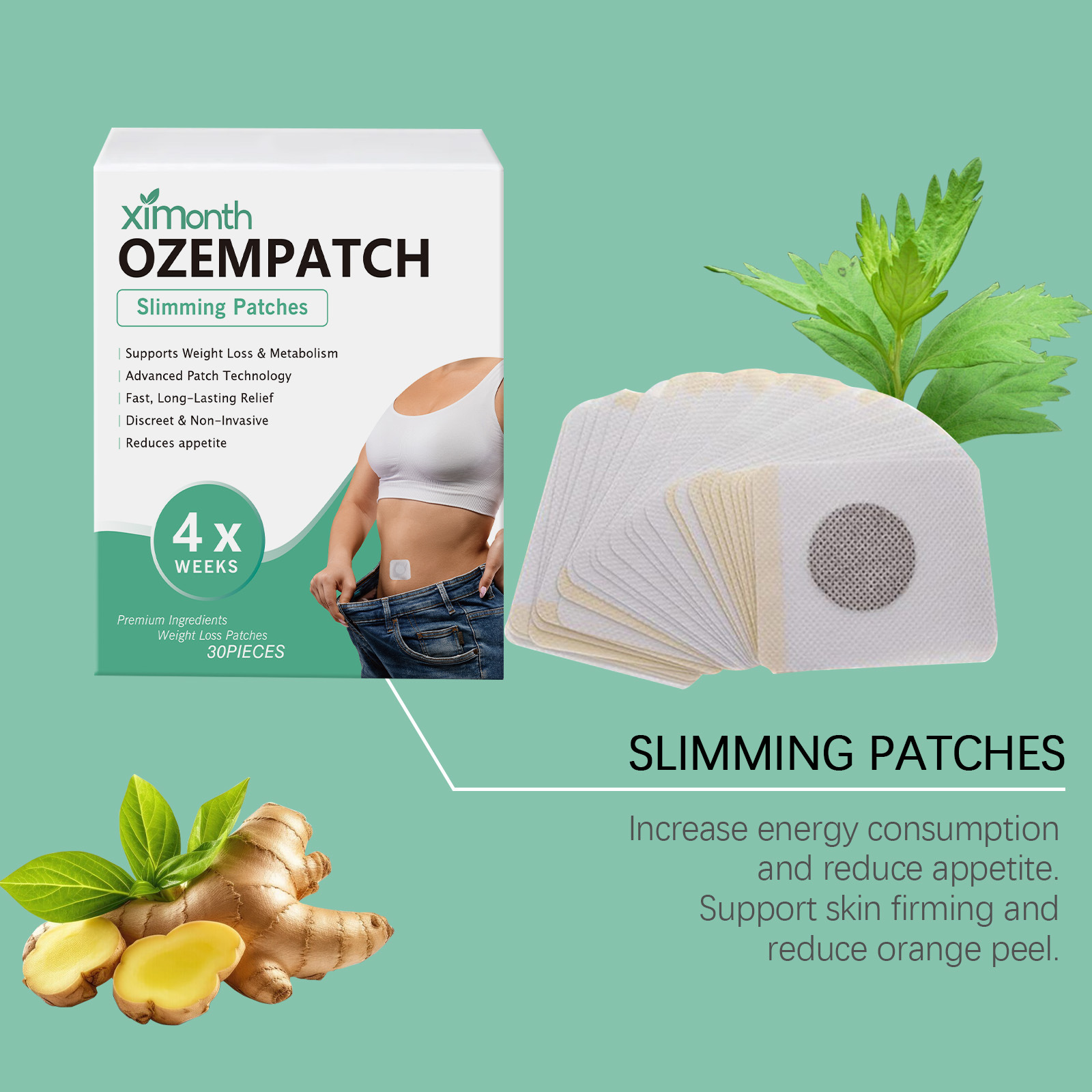 Patchs Amincissants Ximonth :  - Herbal Wellness For You avis et prix